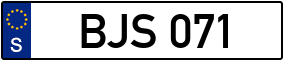 Trailer License Plate